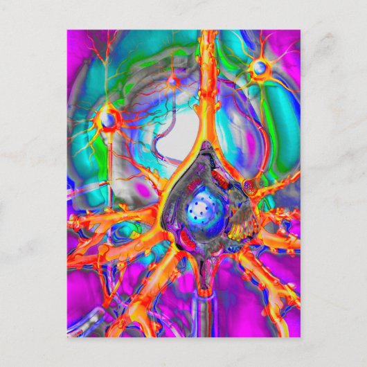 Postkarte für Neuronen (Vorderseite)