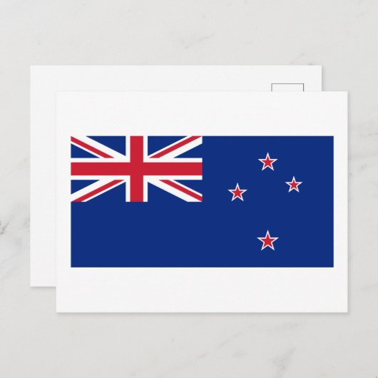 Postkarte für Neuseeland (Vorne/Hinten)