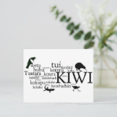 Postkarte für neuseeländische Tiere (Stehend Vorderseite)