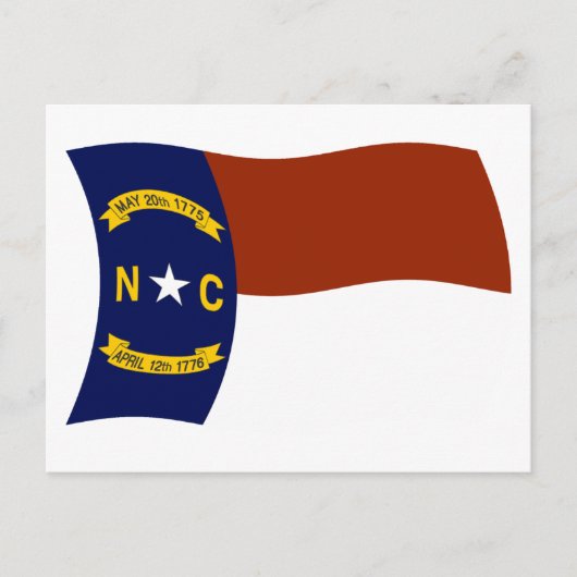 Postkarte für North Carolina (Vorderseite)
