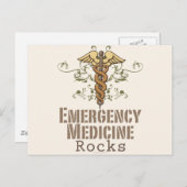 Postkarte für Notfallmedizin (Vorne/Hinten)