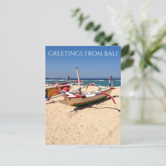 Postkarte für Nusa dua-Boote (Stehend Vorderseite)