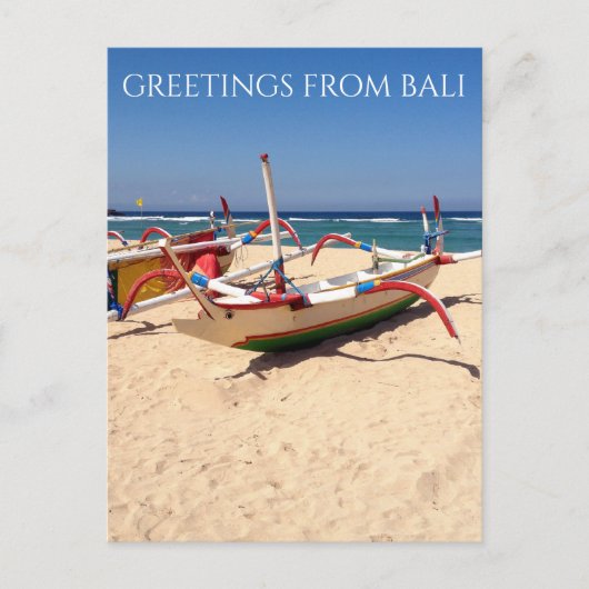 Postkarte für Nusa dua-Boote (Vorderseite)