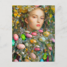 Postkarte für Ostergöttin