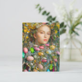 Postkarte für Ostergöttin (Stehend Vorderseite)