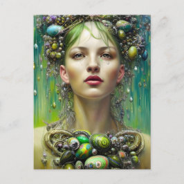 Postkarte für Ostergöttin