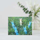 Postkarte für Osterhasen (Stehend Vorderseite)