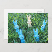 Postkarte für Osterhasen (Vorne/Hinten)