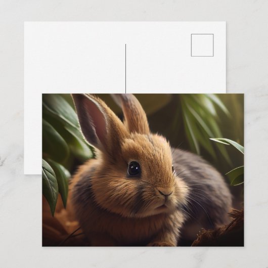 Postkarte für Ostern (Vorne/Hinten)