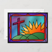 Postkarte für Ostern (Vorne/Hinten)