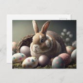 Postkarte für Ostern (Vorne/Hinten)