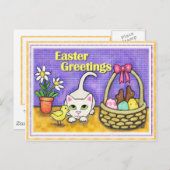 Postkarte für Ostern (Vorne/Hinten)
