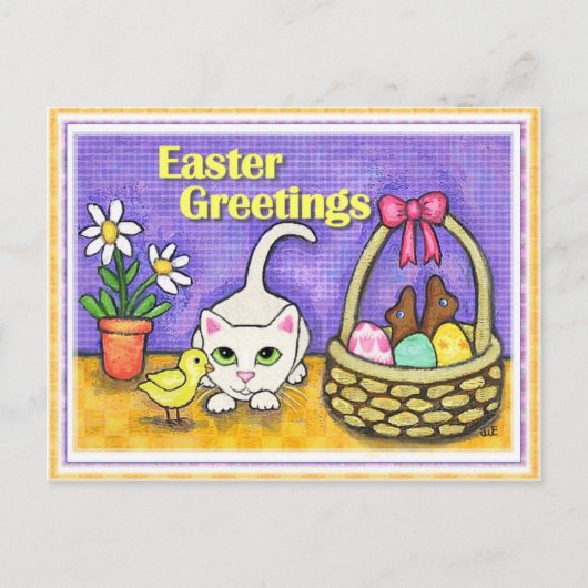 Postkarte für Ostern (Vorderseite)