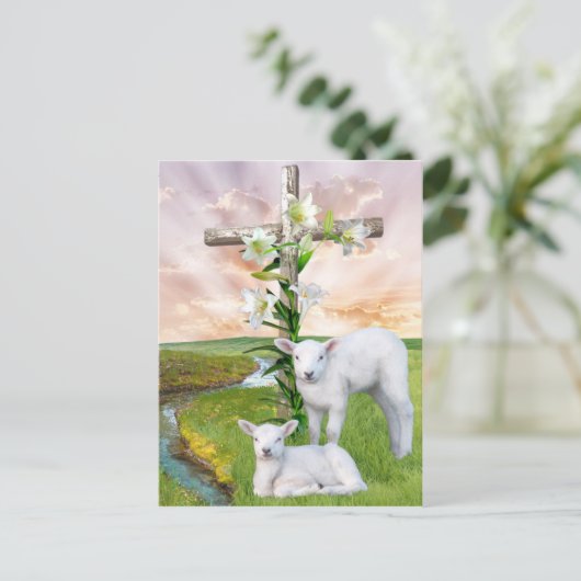 Postkarte für Ostersonne (Stehend Vorderseite)