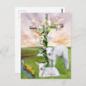 Postkarte für Ostersonne (Vorne/Hinten)