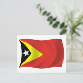 Postkarte für Osttimor-Flagge (Stehend Vorderseite)