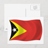 Postkarte für Osttimor-Flagge (Vorne/Hinten)