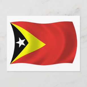 Postkarte für Osttimor-Flagge