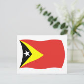 Postkarte für Osttimor-Flagge (Stehend Vorderseite)