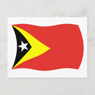Postkarte für Osttimor-Flagge
