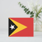 Postkarte für Osttimor-Flagge (Stehend Vorderseite)