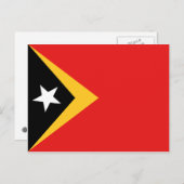 Postkarte für Osttimor-Flaggen (Vorne/Hinten)