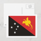 Postkarte für Papua-neue Guinea (Vorne/Hinten)