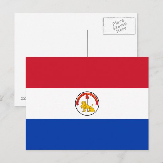 Postkarte für Paraguay (Vorne/Hinten)