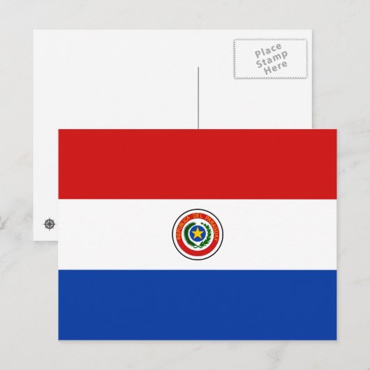 Postkarte für Paraguay (Vorne/Hinten)