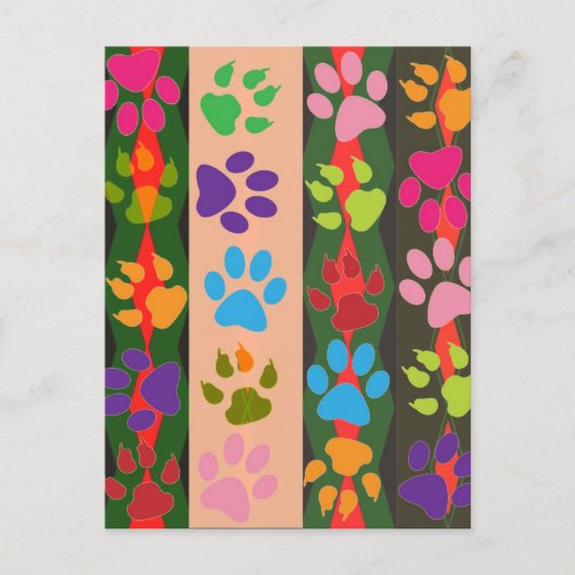 Postkarte für Paw Prints (Vorderseite)