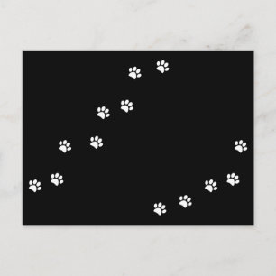 Postkarte für Paw Prints