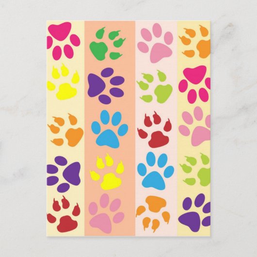 Postkarte für Paw Prints (Vorderseite)