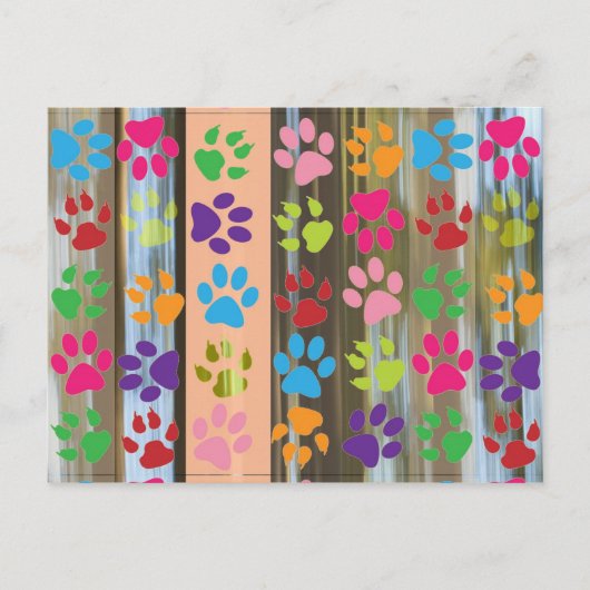 Postkarte für Paw Prints (Vorderseite)
