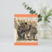 Postkarte für Persische Elefanten (Stehend Vorderseite)