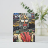 Postkarte für pflanzlichen Menschen (Stehend Vorderseite)