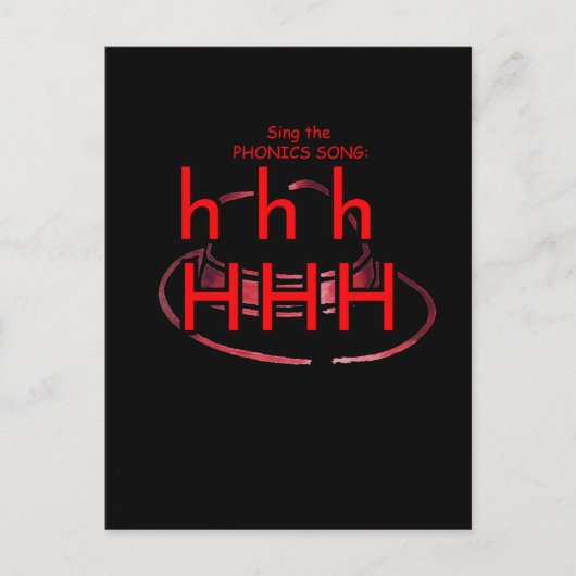 Postkarte für Phonics oder Taschenkarte (Vorderseite)