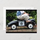 Postkarte für Polizeiwagen (Vorne/Hinten)