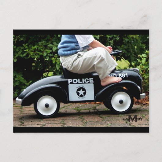 Postkarte für Polizeiwagen (Vorderseite)