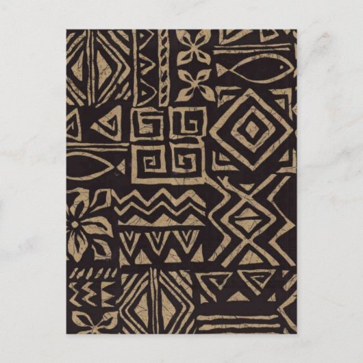 Postkarte für Polynesisches Design (Vorderseite)