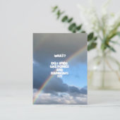 Postkarte für Ponies und Rainbows (Stehend Vorderseite)