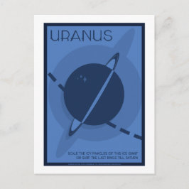 Postkarte für Raumfahrt - Uranus