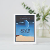 Postkarte für Raumfahrten - Draco-Sternbild (Stehend Vorderseite)