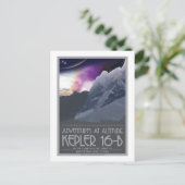 Postkarte für Raumfahrten - Kepler 16-b (Stehend Vorderseite)