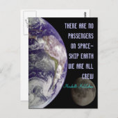 Postkarte für Raumschiff (Vorne/Hinten)