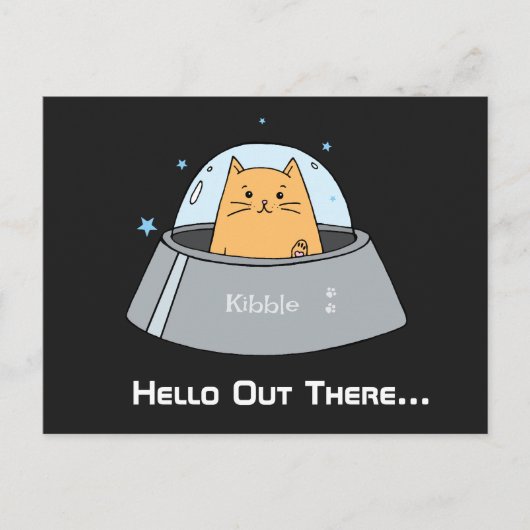 Postkarte für Raumschiffe (Vorderseite)