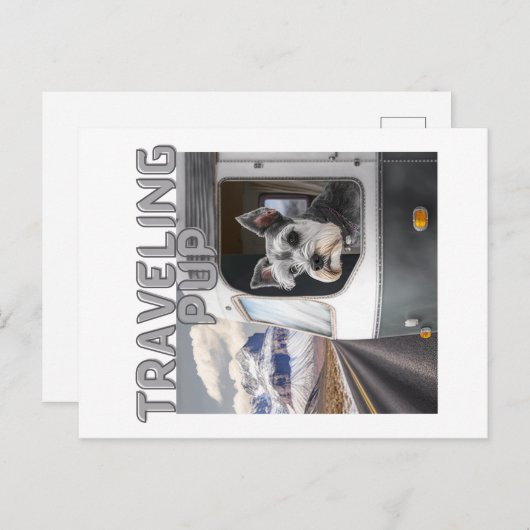 Postkarte für Reisende (Vorne/Hinten)