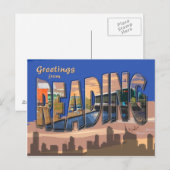 Postkarte für Retro-Stil (Vorne/Hinten)