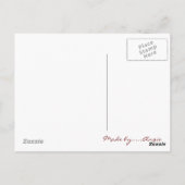 Postkarte für Retro-Tandembike (Rückseite)