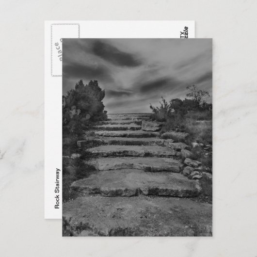 Postkarte für Rock-Treppen (Vorne/Hinten)