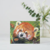 Postkarte für Rote Panda (Stehend Vorderseite)